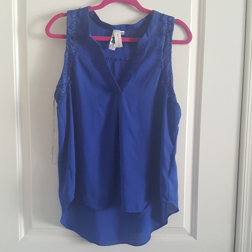 Royal blue blouse